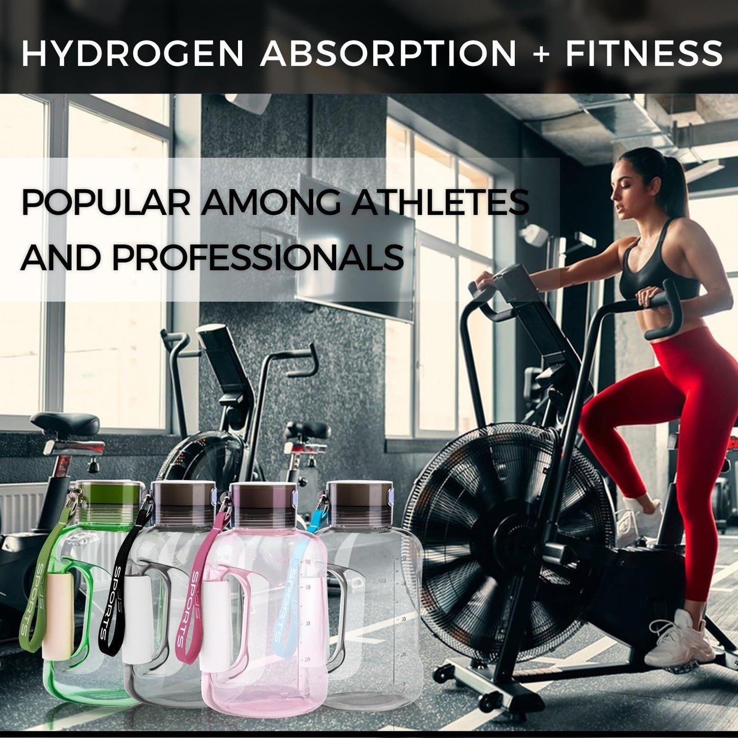 1.5L Large Capacity Hydrogen Water Bottle, USB Portable Hydrogen Water Dispenser, Hydrogen Water Bottle Generator, Hydrogen Water Ionizer Mug, Sports Water Bottle with SPE/PEM Technology Electrolysis,