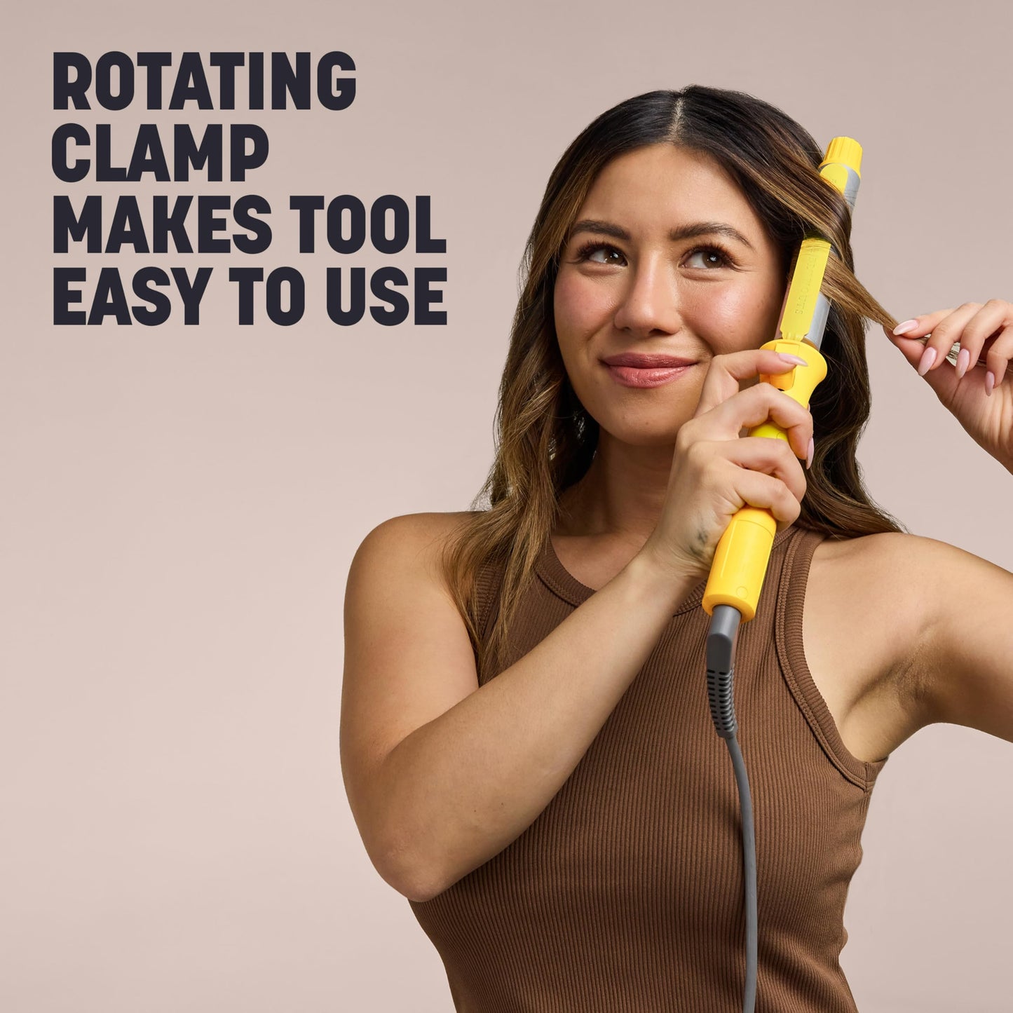 Drybar The 3-Day Bender Rotating Curling Iron – Shiny Curls and Waves – Salon-Quality Hair Curling Wand