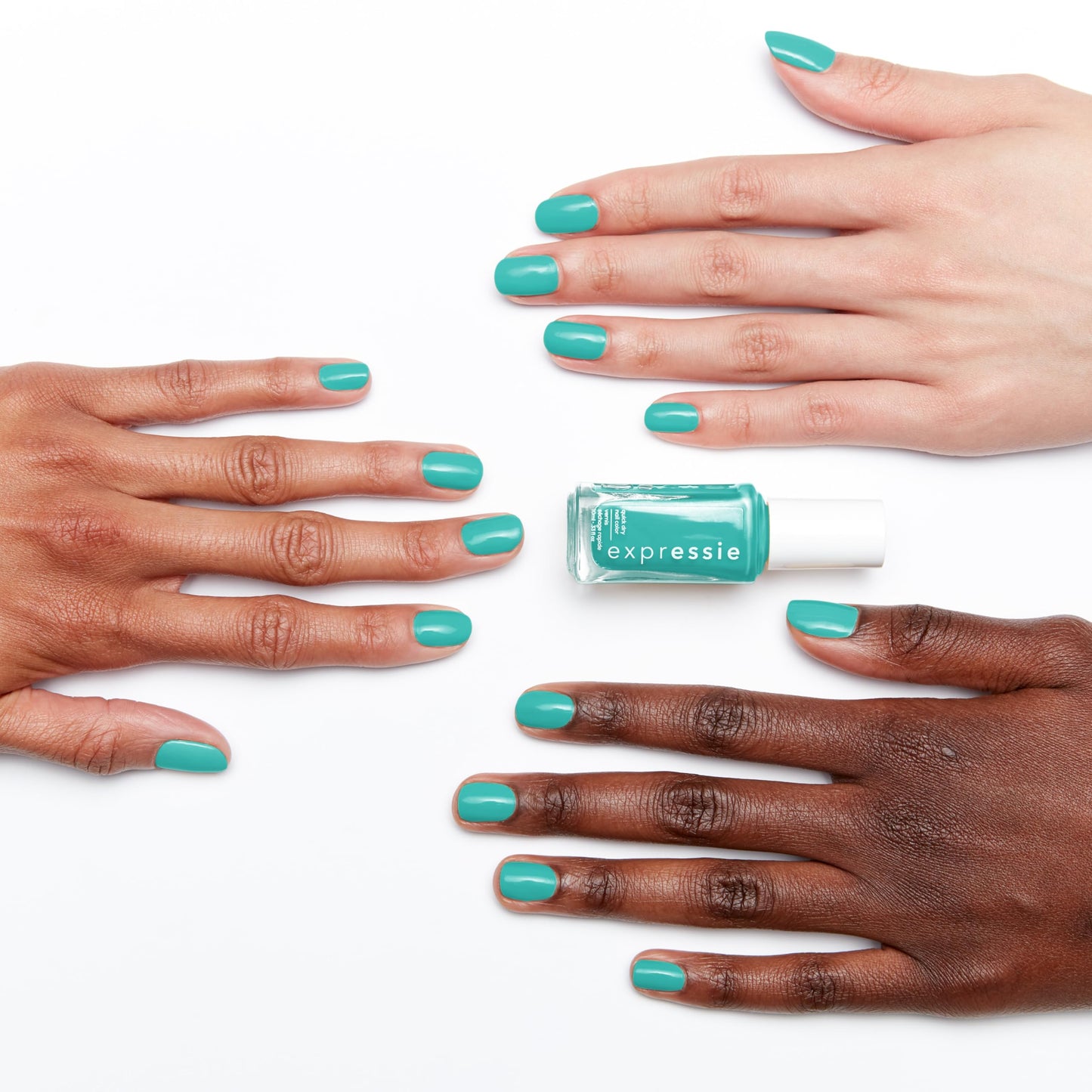 essie Expressie Nail Polish, Quick Dry Blue Nail Polish, Vegan, Bring The Beat, 0.33 Fl Oz