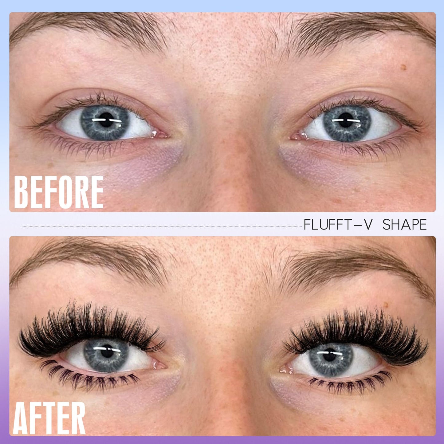 10-20mm Fluffy Lash Clusters with Manga Bottom Lashes Extension Wispy Cluster Eyelash Extensions D Curl Individual Lashes Volume DIY Eyelashes by Geeneiya