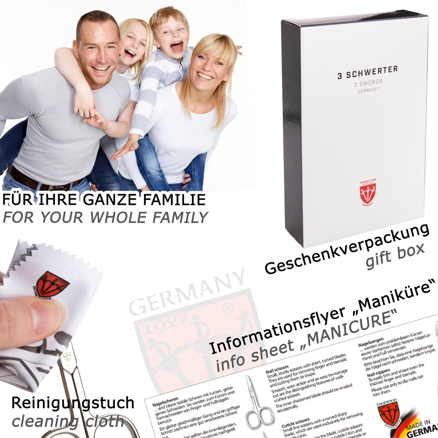 3 Swords Germany – manicure pedicure set kit (602)