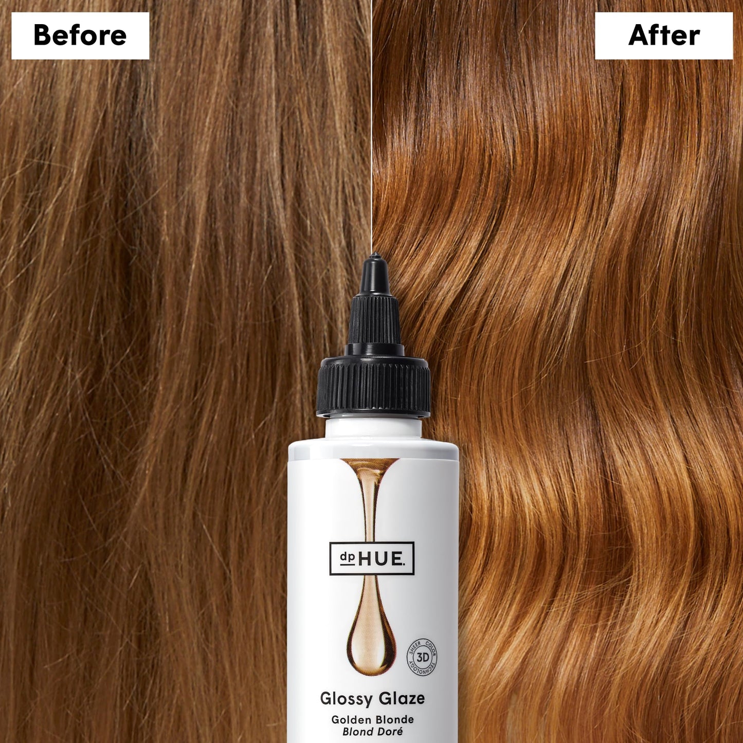dpHUE Glossy Glaze, Golden Blonde - 4 fl oz - In-Shower Conditioning Glaze for Luminous Shine & Sheer Color - Paraben, SLS & SLES Sulfate Free - Leaping Bunny Certified