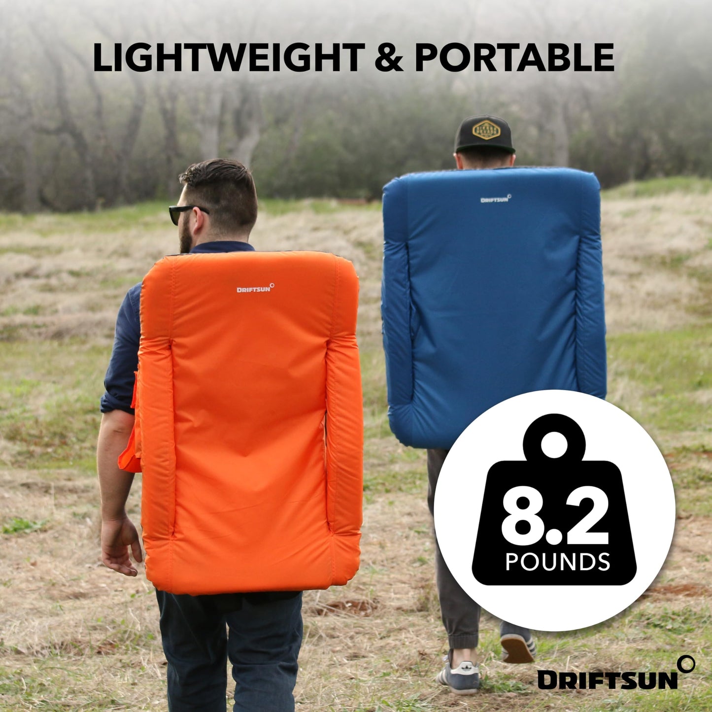 Driftsun Extra Wide Stadium Seats with Back Support - Deluxe Foldable Stadium Chairs for Bleachers - Folding Waterproof Sport Chair - Easy to Transport
