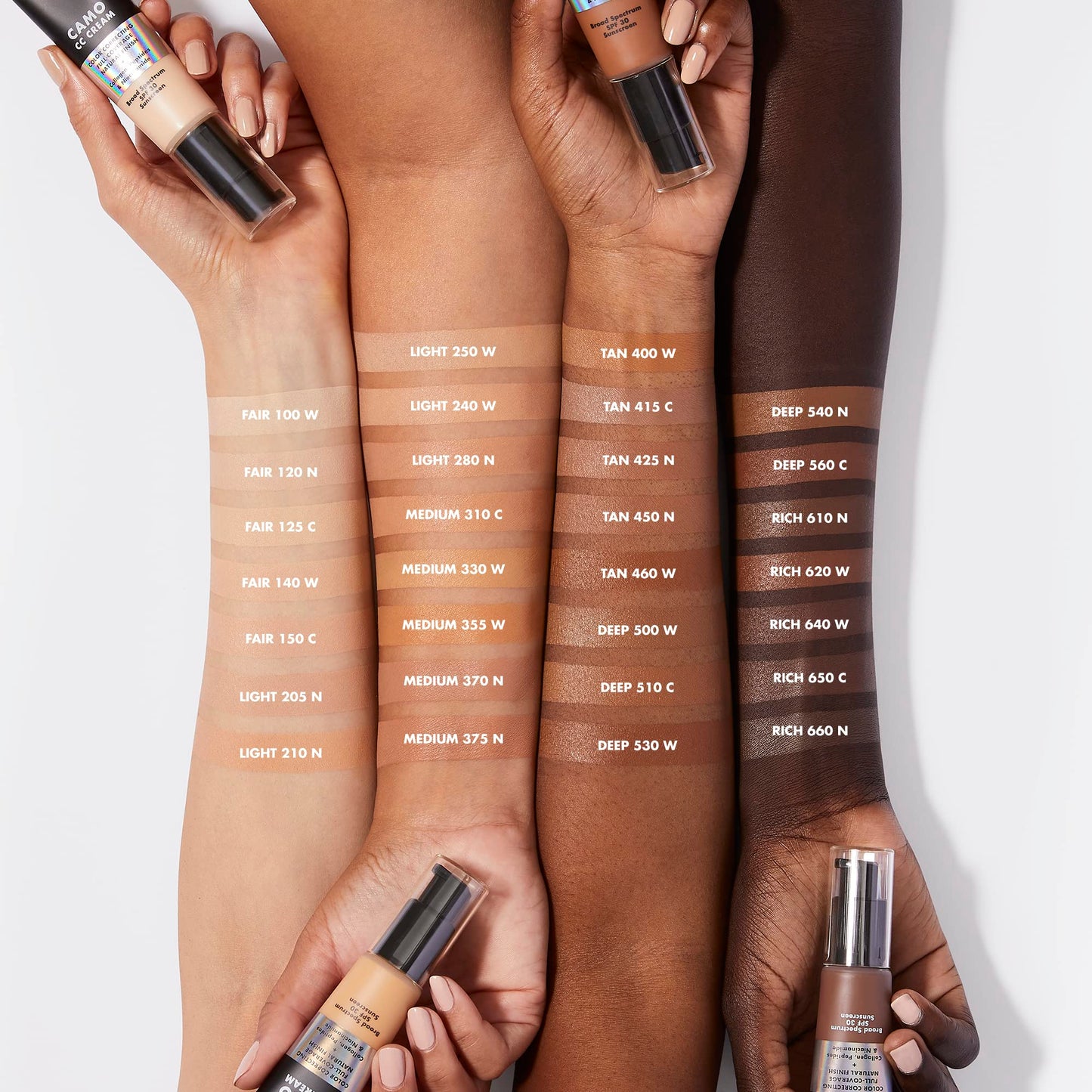 e.l.f. Camo CC Cream, SPF 30 Color-Correcting Medium-To-Full Coverage Face Foundation, Delivers An Airbrushed Finish, Vegan & Cruelty-Free, Tan 460 W