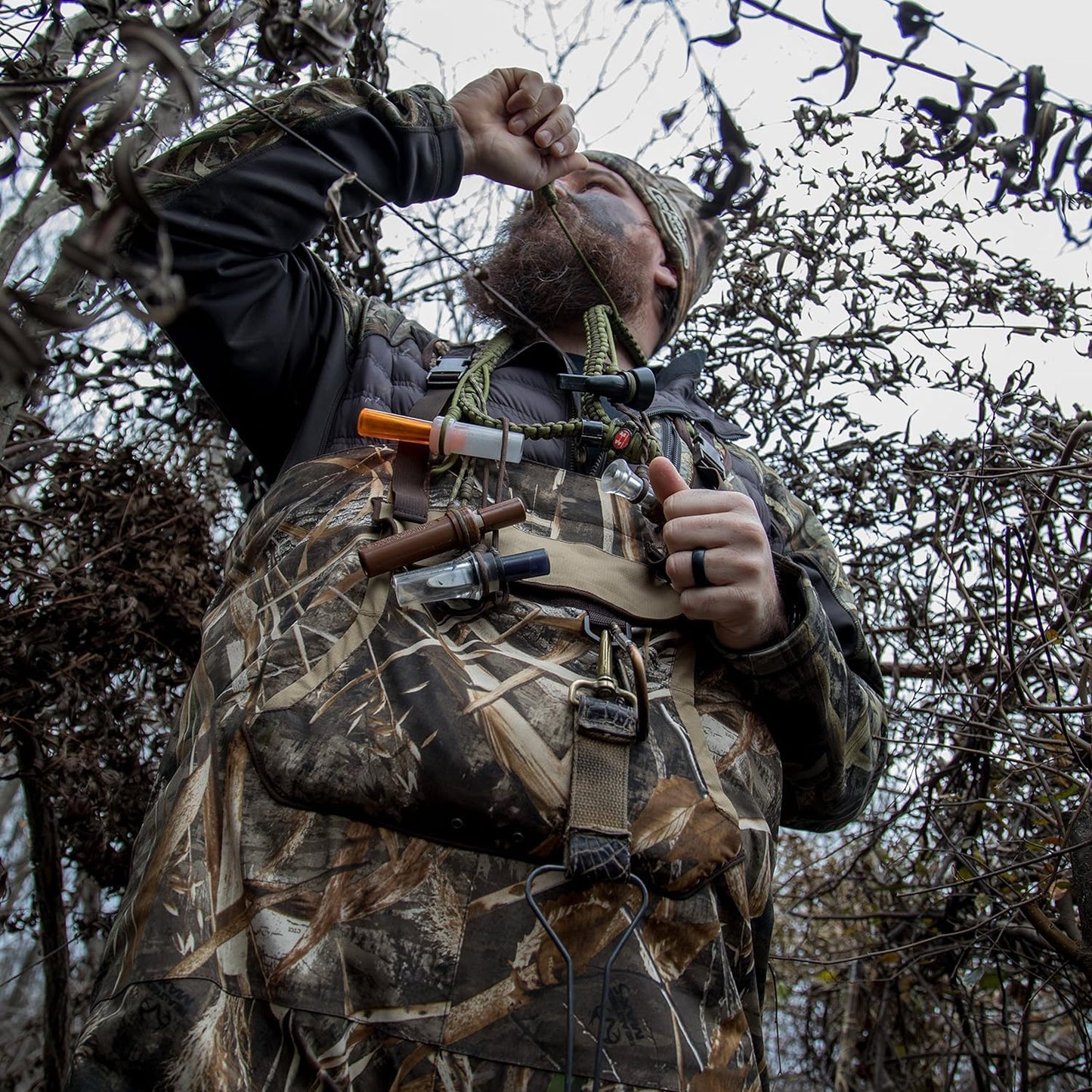 Duck Commander Specialty Duck Calls - Wood Duck Call - Single Reed for Realistic Flying and Sitting Sounds - Waterfowl Hunting and Lanyard Accessories