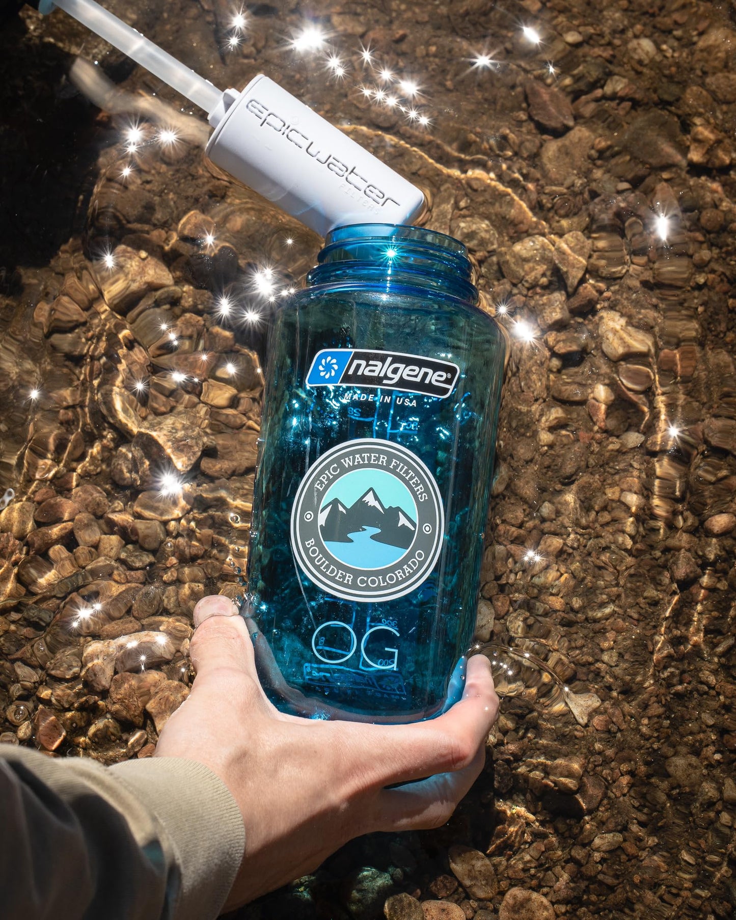 Epic Water Filters Nalgene OG Water Bottle with Filter, USA Made, BPA Free, Removes 99.99% Tap Water Contaminants, Forever Chemicals