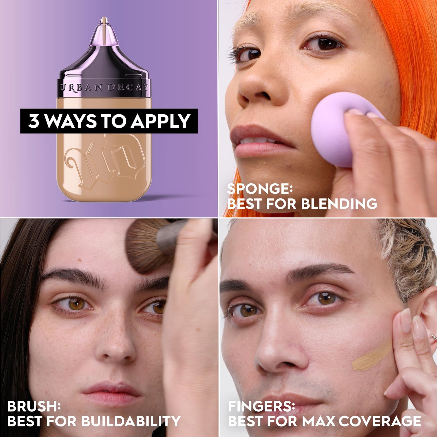 Urban Decay Face Bond Self-Setting Waterproof Foundation, Medium Coverage, Natural Matte Finish, 3% Niacinamide Serum Improves Skin Texture Feel, Transfer-Resistant, Sweat-Proof, Blurs Skin - Shade 15