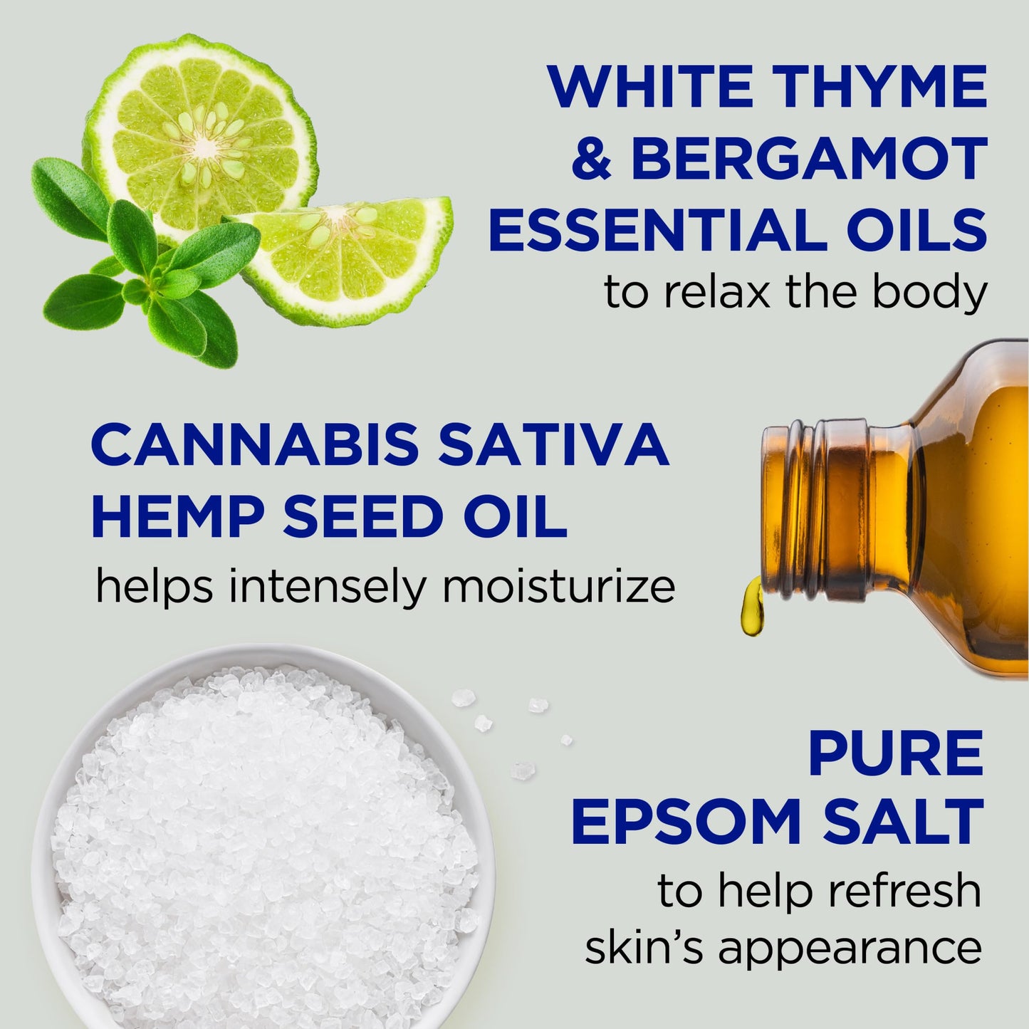 Dr Teal's Foaming Bath with Pure Epsom Salt, Cannabis Sativa Hemp Seed Oil, 34 fl oz (Pack of 2)