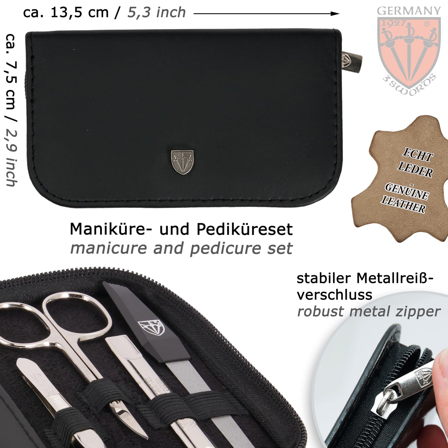3 Swords Germany – manicure pedicure set kit (602)