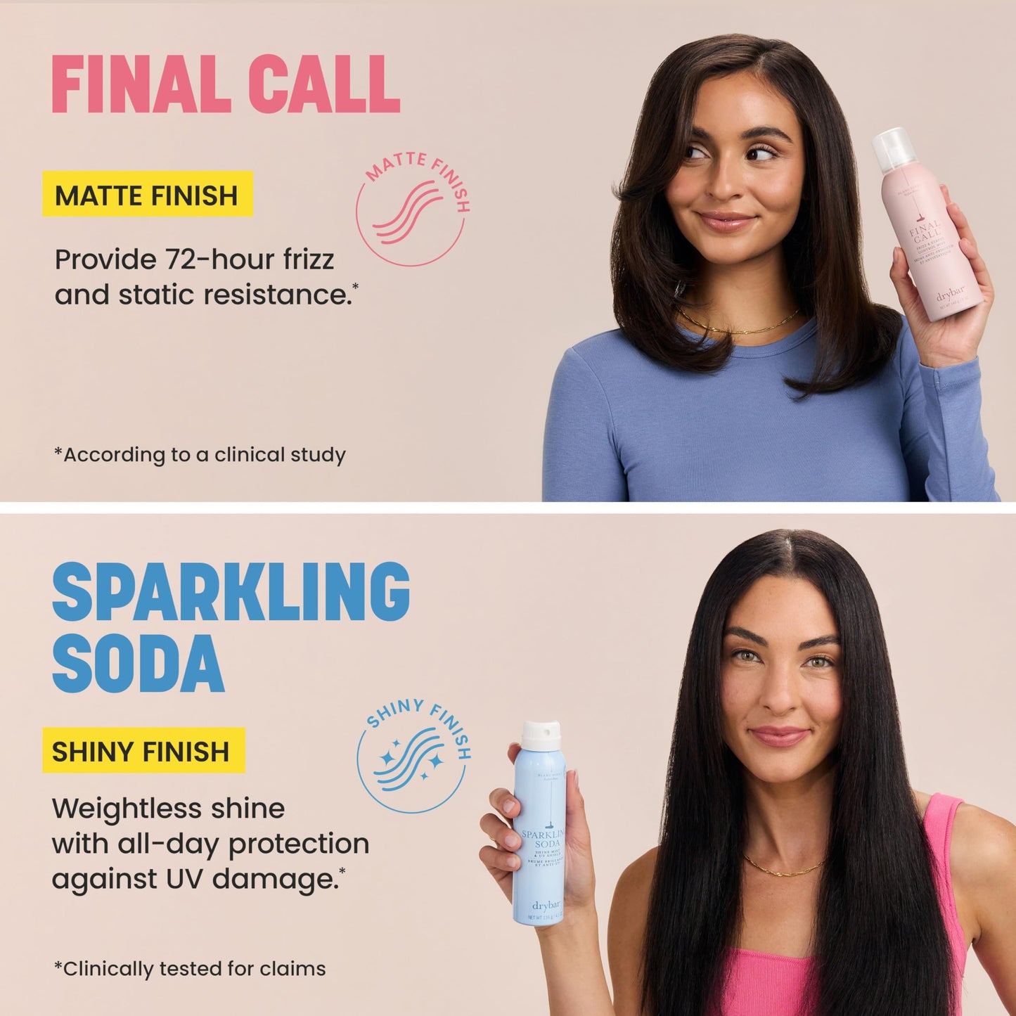 Drybar Final Call Frizz & Static Control Mist Blanc Scent - Full Size | Fights Frizz, Tames Flyaways to Maintain Smooth and Shiny Blowouts, 24 Hour Frizz Control & 72 Hour Static Control