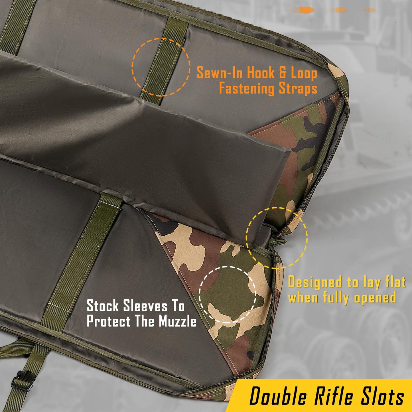 DULCE DOM 36 inch Double Case Soft Bag Gun Case, Perfect for Pistol Storage and Transportation, All Around Shooting Range Rifle Backpack, Indoor Outdoor