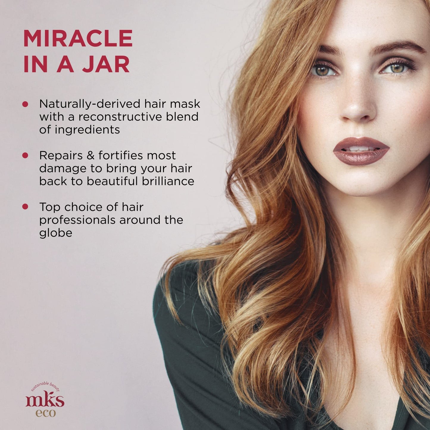 Earthly Body MKS eco Miracle Masque, Original Scent - 7 oz - Restorative Hair Mask - Revitalizes Dry, Damaged & Distressed Hair - With Moroccan Argan Oil, Hemp Seed Oil - Vegan & Cruelty Free