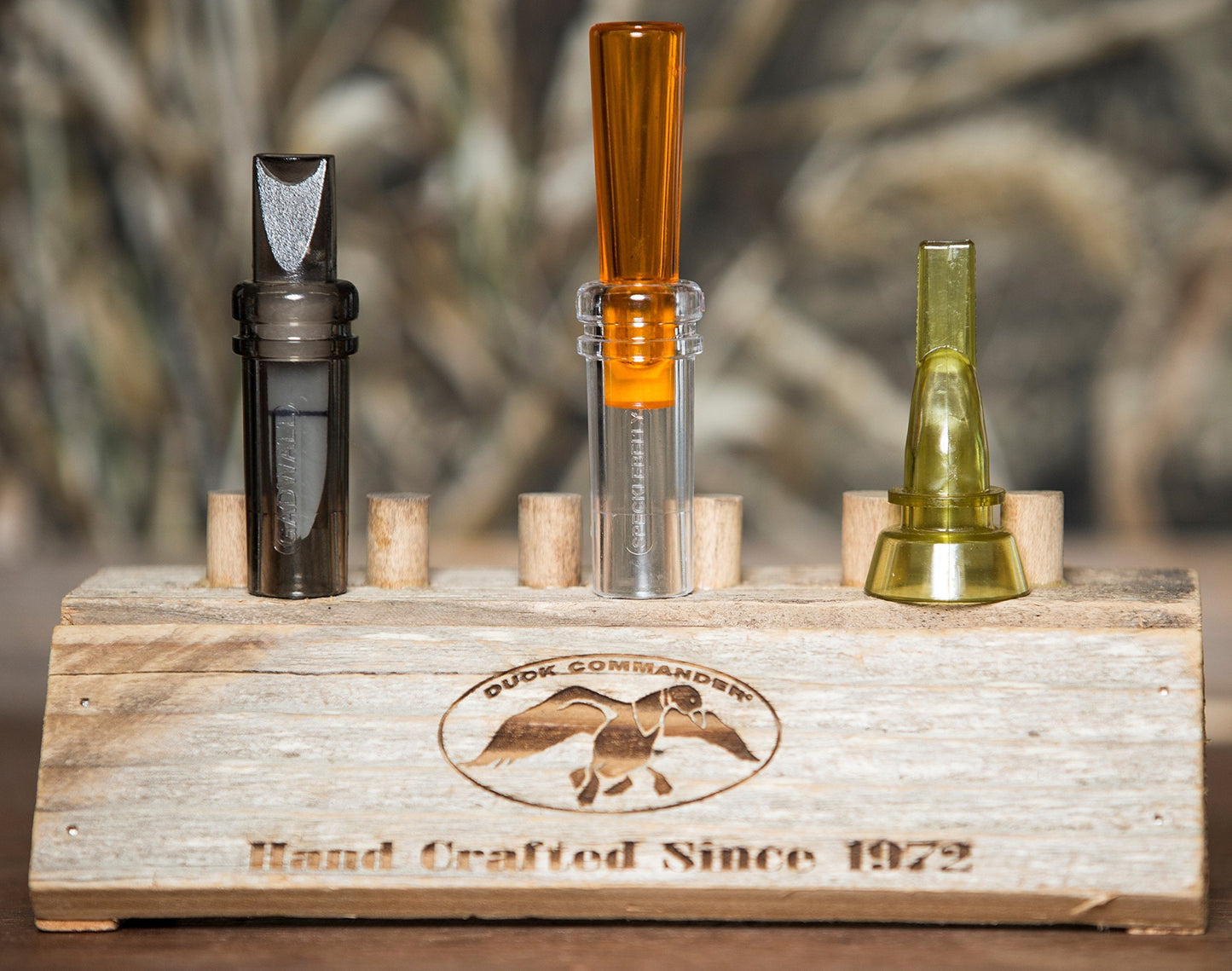 Duck Commander Classic Series Duck Call, Duck Decoy Waterfowl Hunting Lanyard Accessories, Triple Threat & 6 in 1 Pintail/Widgeon Duck Call, Duck Dynasty Quail & Dove Whistle Call, Yellow