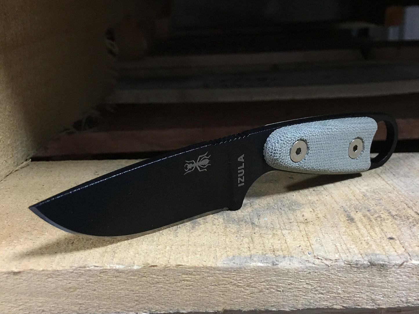ESEE Knives Izula-B w/Handle, Molded Polymer Sheath, and Clip Plate