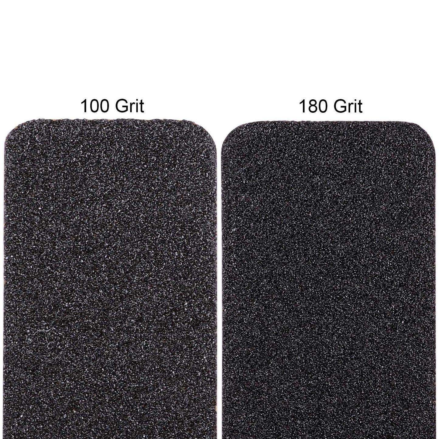 10PCS Jumbo Size PANA Professional Double Sided Nail Files - Black, 100/180 Grit - Emery Board Nail Buffering File Manicure Pedicure Nail Polisher Washable