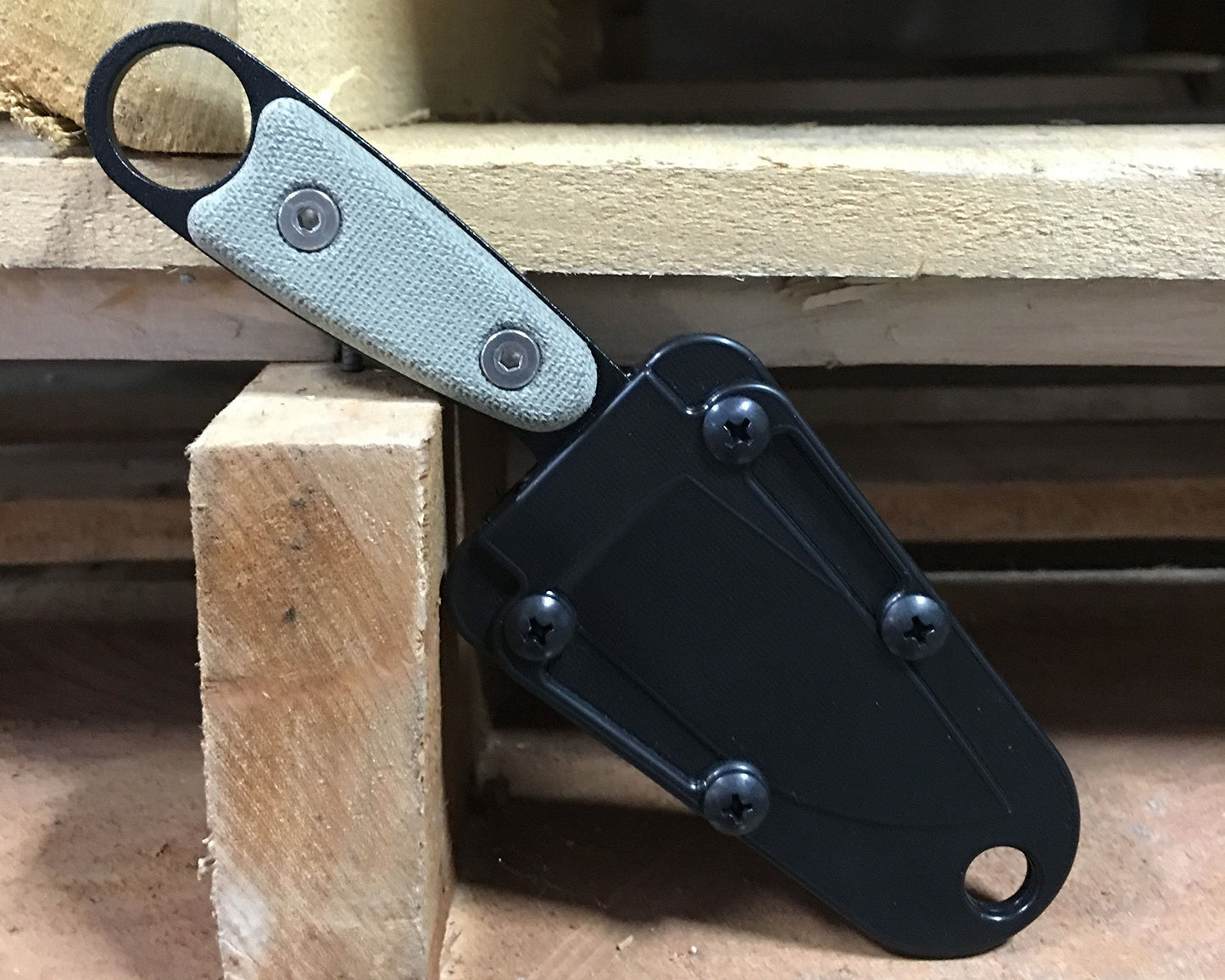 ESEE Knives Izula-B w/Handle, Molded Polymer Sheath, and Clip Plate