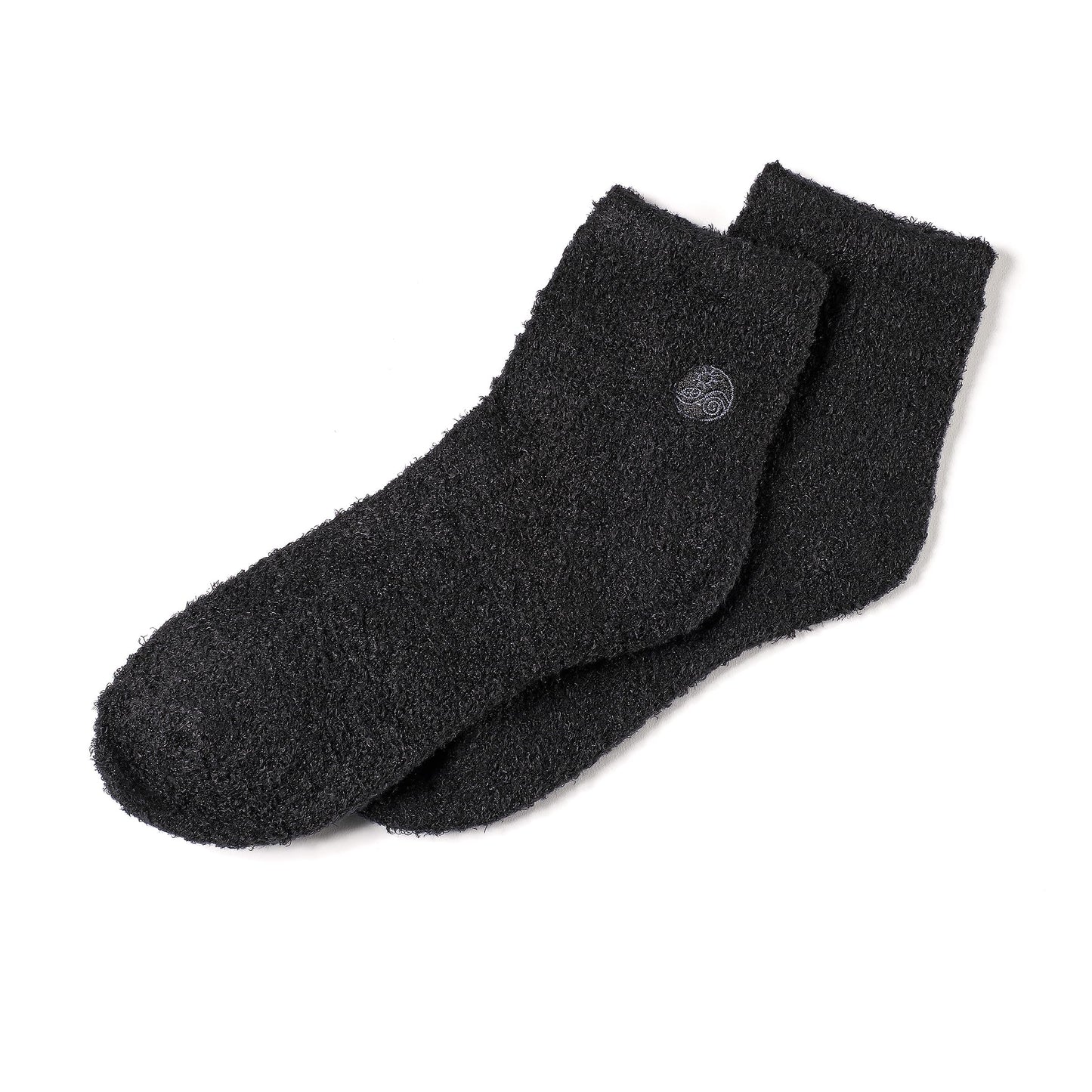 Earth Therapeutics Aloe Vera Socks – Infused with Natural Aloe Vera & Vitamin E – Helps Dry Feet, Cracked Heels, Calluses, Rough Skin, Dead Skin - Use with Your Favorite Lotions - Black