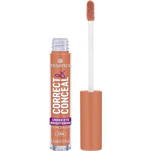 essence | Correct & Conceal Under Eye Brightening Concealer | Easy Application, Lightweight, Buildable, Infused with Aloe Vera | Vegan & Cruelty Free (30 | Tan)
