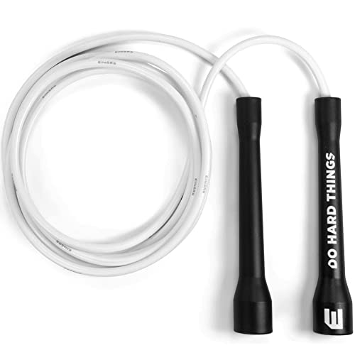 Elite Jumps | 6mm PVC Jump Ropes for Fitness | Indoor/Outdoor Adjustable Boxing Jump Rope w/Unbreakable Handles & Ultra-Durable Non-Kinking PVC | Skipping Rope for Men & Women & Boxer Rope Jump Rope