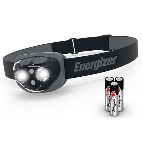 Energizer LED Headlamp Pro260, Rugged IPX4 Water Resistant Head Light, Ultra Bright Headlamps for Running, Camping, Outdoor, Storm Power Outage (Batteries Included)