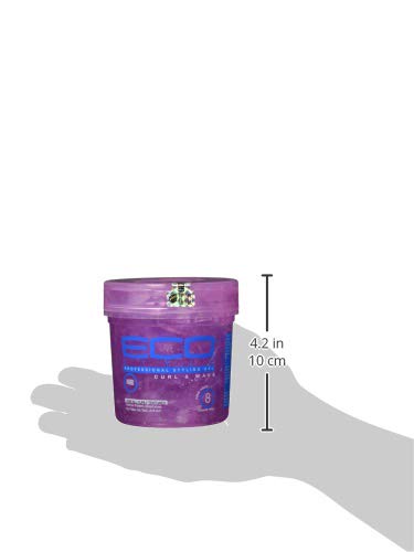 Eco Style Ecoco Hair Gel - Curl And Wave - Anti-Itch, Alcohol-Free Formula - Perfect Hold For Angled Or Tapered Sides - Ideal For Wavy Hair - No Flakes - Not Animal Tested - Moisturizes - 16 Oz