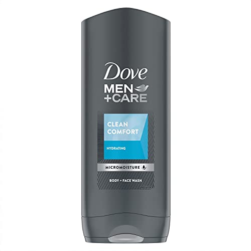 Dove Men+Care Body Wash and Face Wash for Dry Skin Clean Comfort Effectively Washes Away Bacteria While Nourishing Your Skin 13.5 oz
