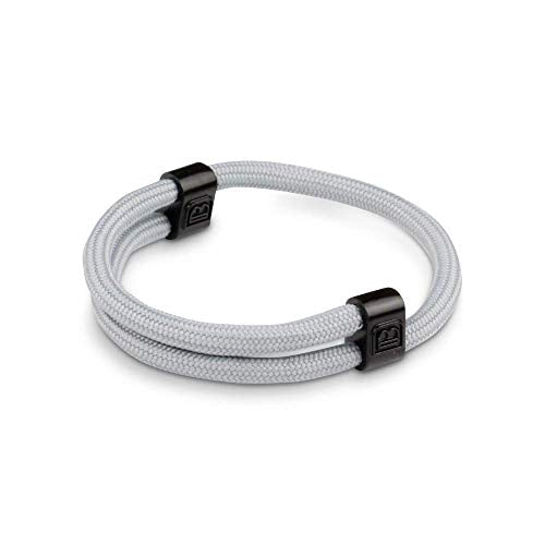 Dowling Brothers Paracord Adjustable Handmade Sport Bracelet (Gray)