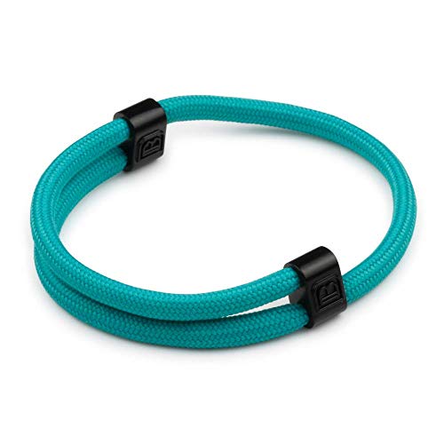 Dowling Brothers Paracord Adjustable Handmade Sport Bracelet (Turquoise)