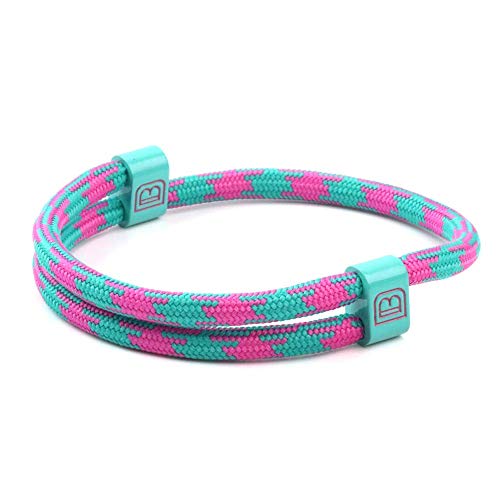 Dowling Brothers Paracord Adjustable Handmade Sport Bracelet (Cotton Candy)