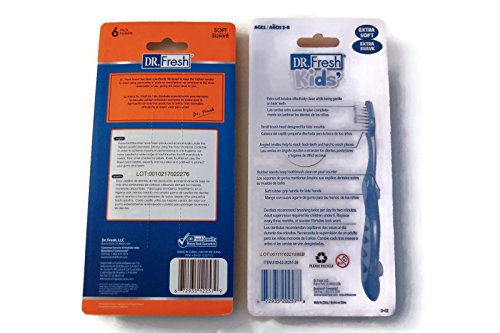 Dr. Fresh family pack toothbrushes-5 kids and 6 adults