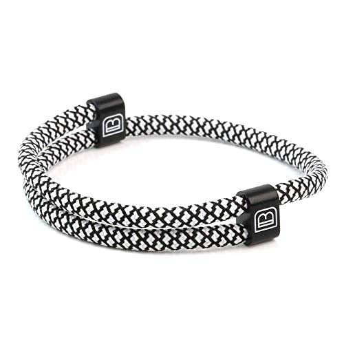 Dowling Brothers Paracord Adjustable Handmade Sport Bracelet (Black Diamond)
