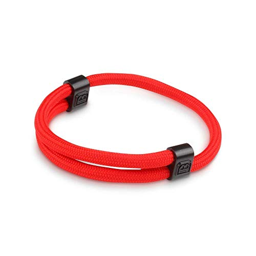 Dowling Brothers Paracord Adjustable Handmade Sport Bracelet (Red)