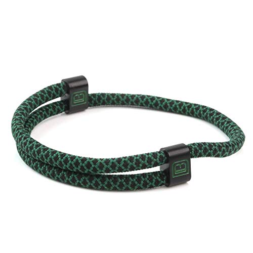 Dowling Brothers Paracord Adjustable Handmade Sport Bracelet (Green Diamond)