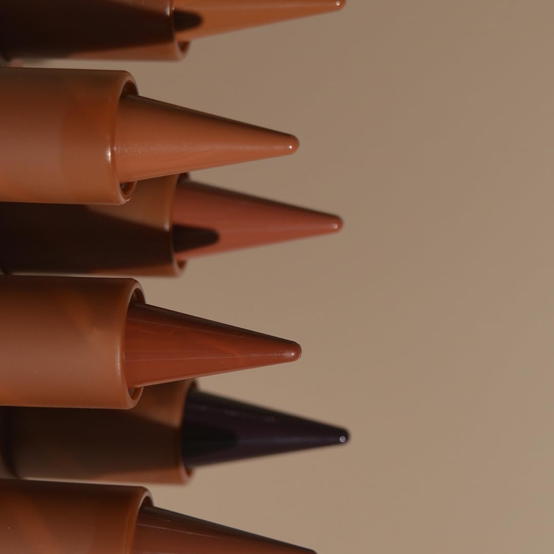 2-in-1 Gradient Lip Liner and Lipstick Lip Combo Set - Achieve Flawless Contour and Gradual Ombre Effect with Easy-to-Use Crayon Form and Cone Tip (03# Caramel brulee, 1 Count (Pack of 1))