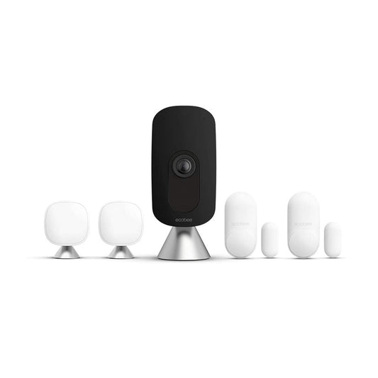 ecobee SmartCamera with Whole Home Sensors Bundle with ecobee Smart Camera Indoor WiFi Security Camera, 2 Pack SmartSensor for Doors & Windows, and ecobee SmartSensor 2 Pack. Smart Home - Compatible with ecobee Smart Thermostats for Home, Wifi Contact Sen