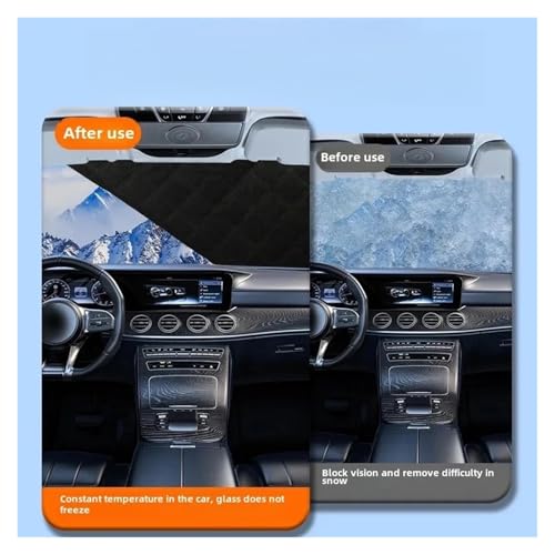 2024 Car Windshield Sunshade Umbrella Heat Insulation Snow Blocking Windshield Cover Four Seasons Sunshade Curtain Anti-Snow(Style 2)