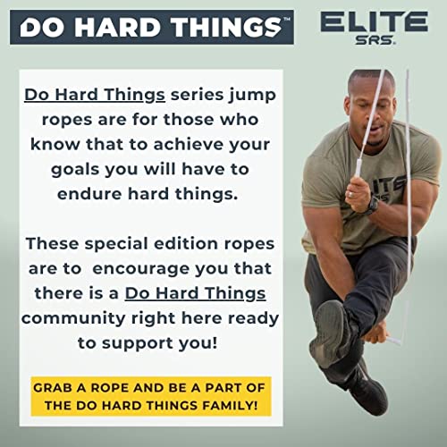Elite Jumps Beaded Jump Rope | Adjustable Jump Ropes for Fitness with Unbreakable Handles and Shatterproof Beads | Crossover Jump Rope for Your Exercise Equipment | Segmented Jump Rope