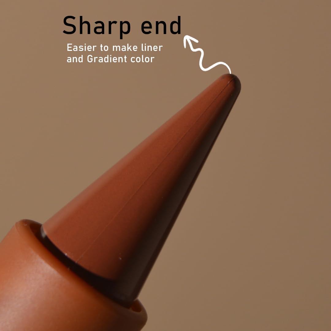 2-in-1 Gradient Lip Liner and Lipstick Lip Combo Set - Achieve Flawless Contour and Gradual Ombre Effect with Easy-to-Use Crayon Form and Cone Tip (03# Caramel brulee, 1 Count (Pack of 1))