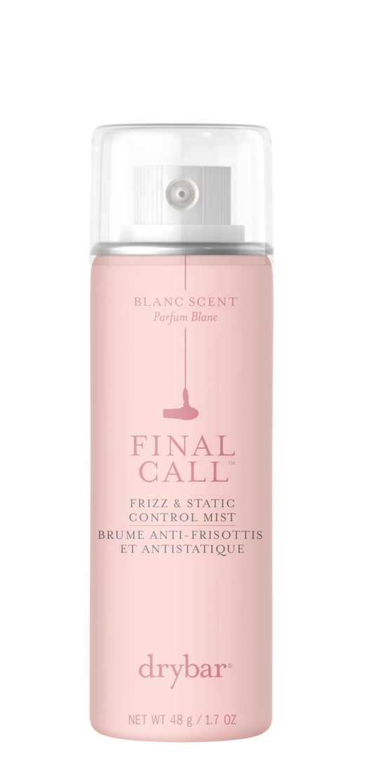 Drybar Final Call Frizz & Static Control Mist Blanc Scent - Travel Size | Fights Frizz, Tames Flyaways to Maintain Smooth and Shiny Blowouts, 24 Hour Frizz Control & 72 Hour Static Control