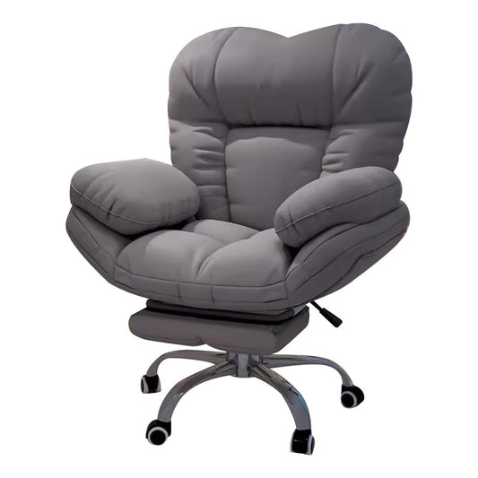 DZDZXQG Modern Gaming Office Chair, Dark Gray, Ergonomic, Adjustable Height, Recliner, Arm Rest, 2 Reclining Positions, Matt Paint Finish, For Gaming, Dining, Reading, Office Use
