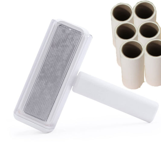 2in1 Pet Hair Remover Roller + Dust Tube Design - Upgraded Reusable Cat & Dog Hair Remover Set with Comfy Handle - Pet Lint Roller for Couch, Bed (Color : D) (D)