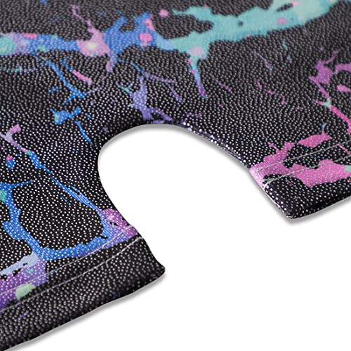 EQSJIU Biketards For Girls Gymnastics Black Lighting Cool Shorts Leotards For Girls Gymnastics 5-6 Years Primary Gymnastics Class