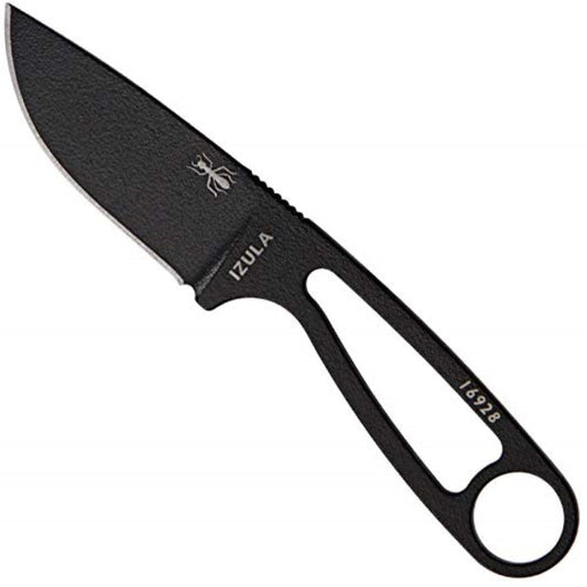 ESEE Izula – Fixed Blade Survival Knife with Molded Polymer Sheath and Clip Plate – Ideal for Survival, Camping, & Bushcraft - Made in the USA