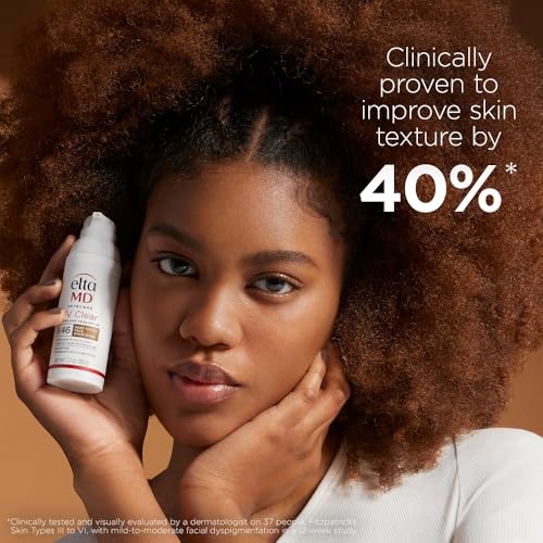 EltaMD UV Clear Deep Tinted Sunscreen for Face SPF 46, With Zinc Oxide, Oil-Free, Lightweight, For Acne-Prone Sensitive Skin, Dermatologist Recommended, 1.7 oz