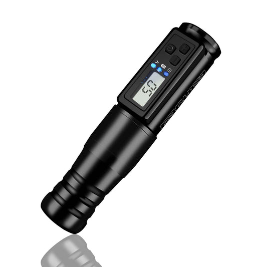 Dragoart Archer Wireless Tattoo Gun Cordless Tattoo Machine 1,500mAh Coreless Motor LCD Display 0-5mm Needle Depth, Rotary Tattoo Machine Pen Wireless for Tattoo Artists Beginner(3.5mm Stroke Black)
