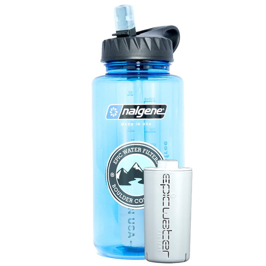 Epic Water Filters Nalgene OG Water Bottle with Filter, USA Made, BPA Free, Removes 99.99% Tap Water Contaminants, Forever Chemicals