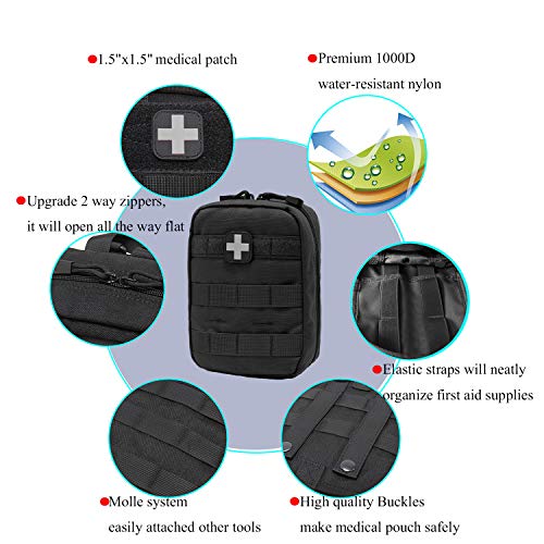 EMT Pouch MOLLE Ifak Pouch Tactical MOLLE Medical First Aid Kit Utility Pouch Carlebben