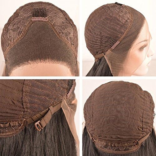 ELESTY Long Wavy Synthetic Lace Front Wig Glueless Purple High Temperature Heat Resistant Fiber Hair Wigs For Women
