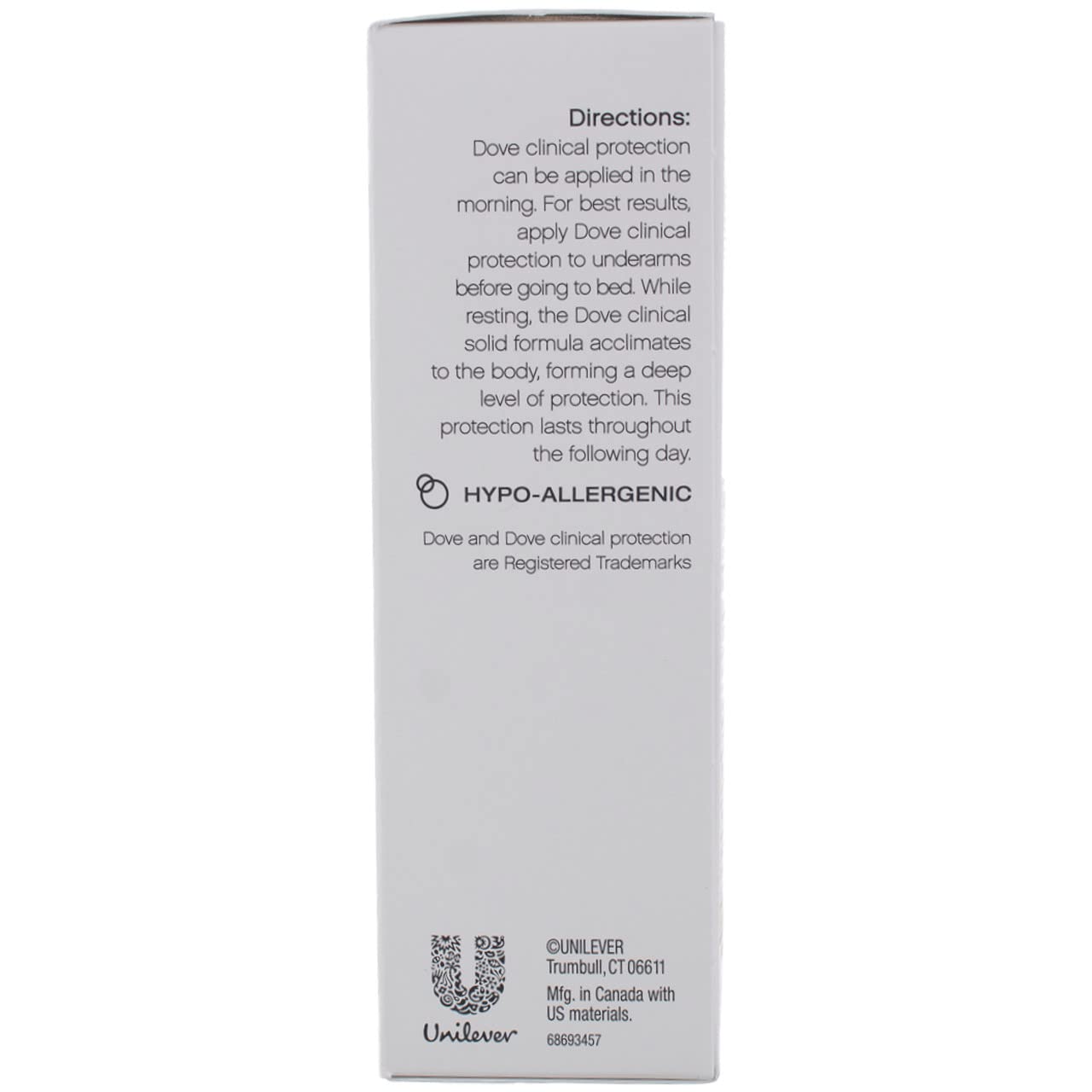Dove Clinical Protection Antiperspirant Deodorant, Original Clean, 1.7 Ounce
