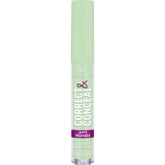 essence | Correct & Conceal Anti-Redness Concealer | Neutralizes Redness with Soothing Aloe Vera | Vegan & Cruelty-Free (100 | Green)
